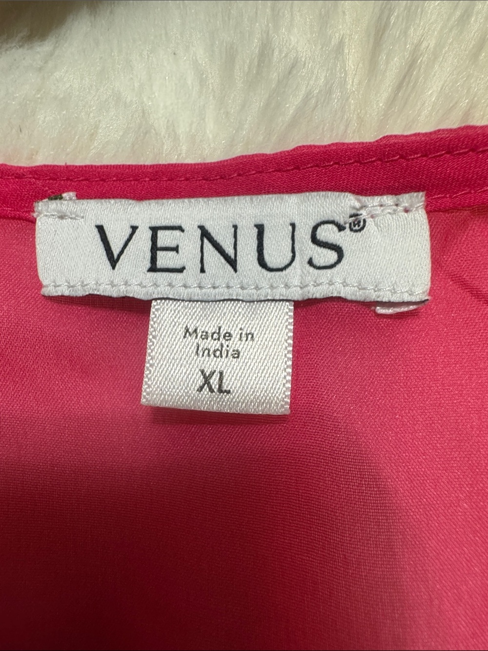 VENUS Vibrant Hot Pink Sheer Long Robe/Swim Cover-up - Picture 6 of 6